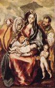 El Greco The Holy Family with St Anne and the Young St JohnBaptist France oil painting artist